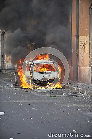 Riots in Rome - Italian Students Protest