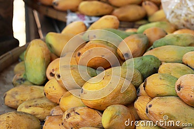 Ripe mango in the market