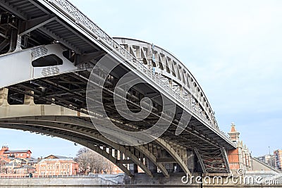 The river bridge in Moscow