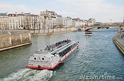 River Seine excursion boats, Paris