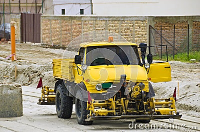 Road construction vehicle