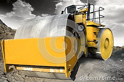 Road construction vehicle