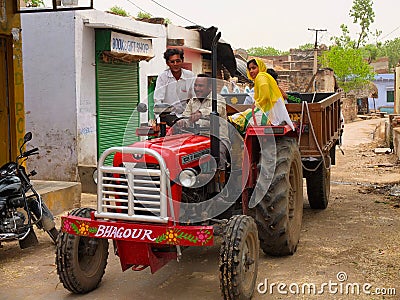 On the road in India