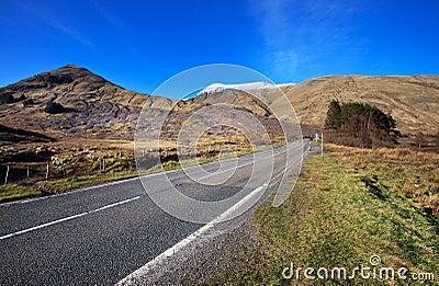 Road to Loch Cluanie, Scotland, UK