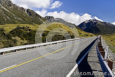 Road to the Mount Cook