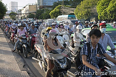 Road Traffic in Saigon