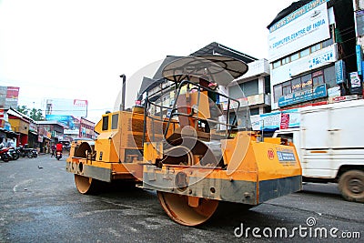 Road works, India