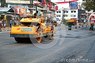 Road works, India