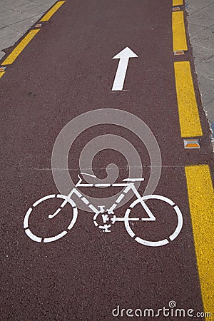Roadside Bicycle Lane Detail