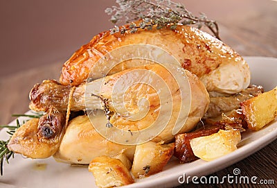 Roast chicken