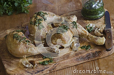 Roasted garlic chicken