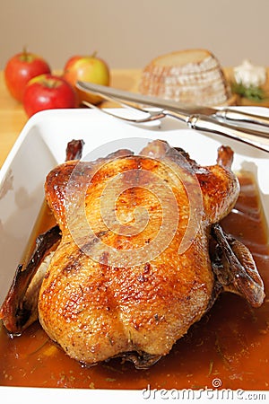 Roasted goose