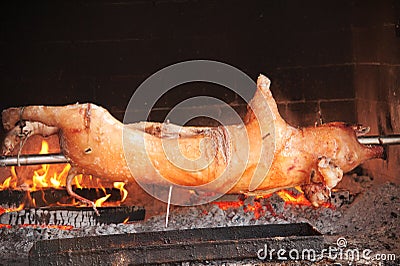 Roasted pig