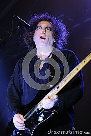 Robert Smith, singer and guitarist of the legendary rock band The Cure