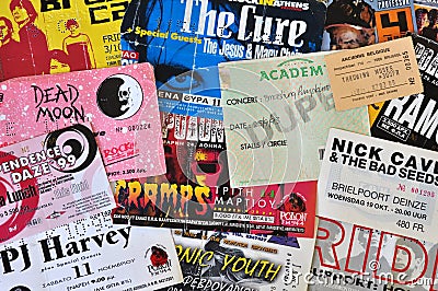 Rock music live concert tickets