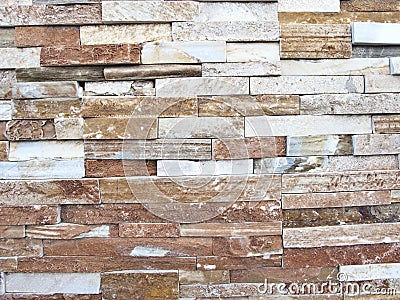 Rock textures, bricks on wall