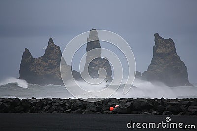 Rocks off Vik Iceland