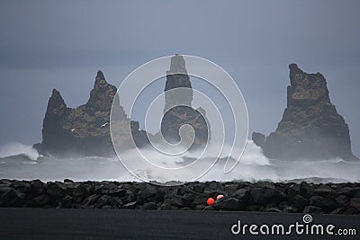 Rocks off Vik Iceland