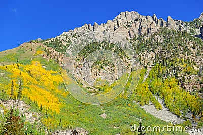 Rocky Mountains in Autumn Foliage