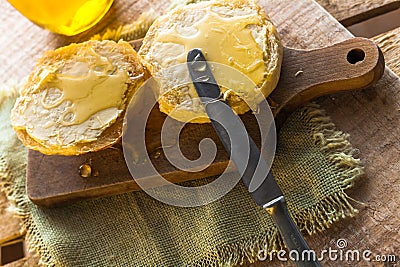 Roll honey bread food vintage