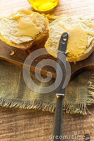 Roll honey bread food vintage