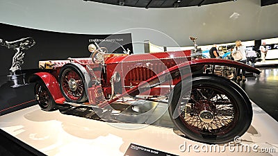 Rolls-Royce Silver Ghost vintage car on display at BMW Museum