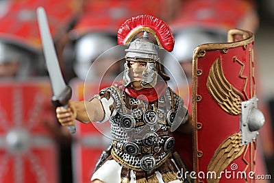 Roman centurion toy figure