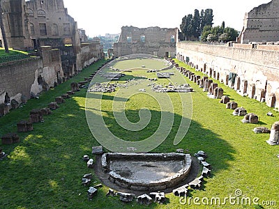 The Roman Forum (Foro Romano) in Rome, Italy