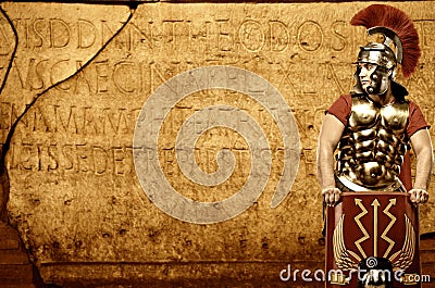 Roman legionary soldier