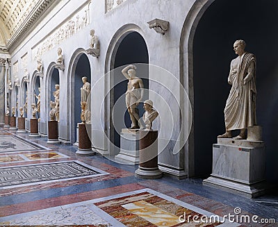 Roman Statues in the Vatican Museum