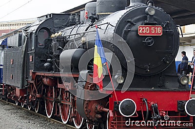 Romanian old steam locomotive