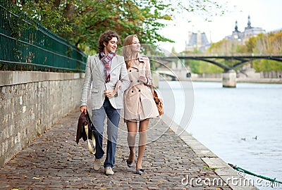 Romantic couple in Paris