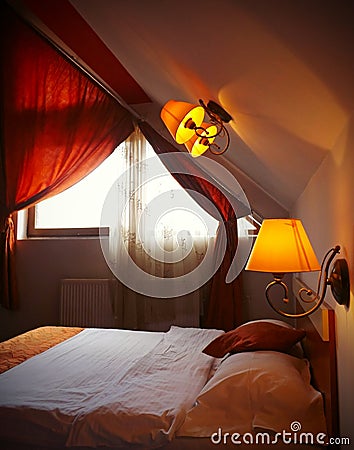 Romantic hotel room