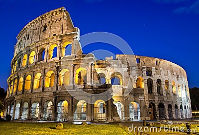 Rome - Colosseum at dusk