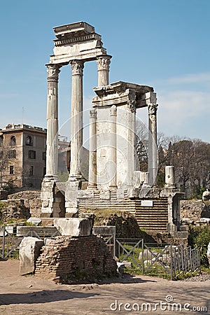 Rome - columns of Forum romanum