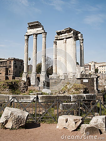 Rome - columns of Forum romanum