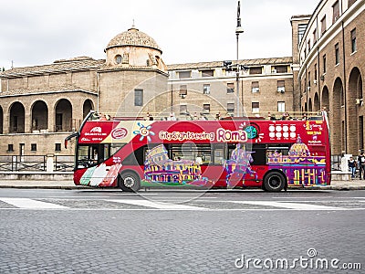 Rome tour bus - sightseeing