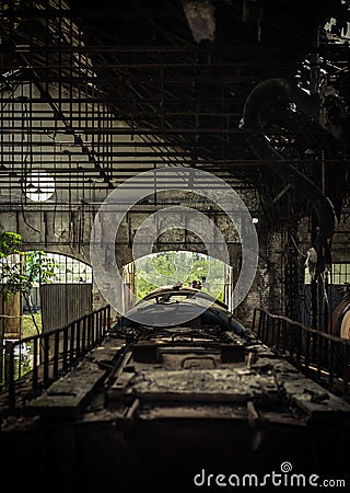 Roof of an industrial train