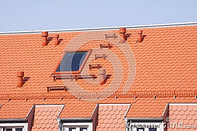 Roof of a residential and commercial building