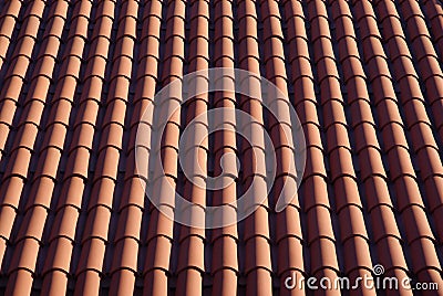 Roofing tiles background