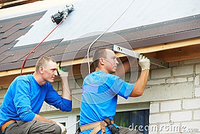 Roofing work with flex roof