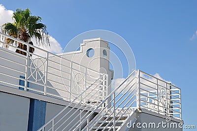 Rooftop deck of a house