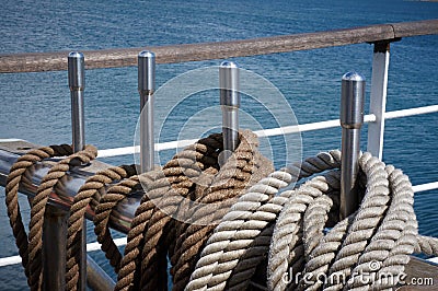 Rope control the sails
