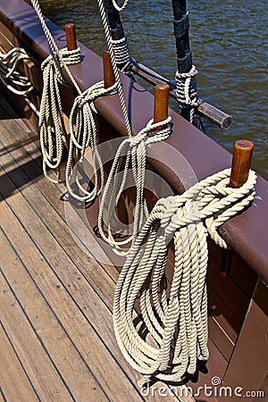 Ropes on Ship Side