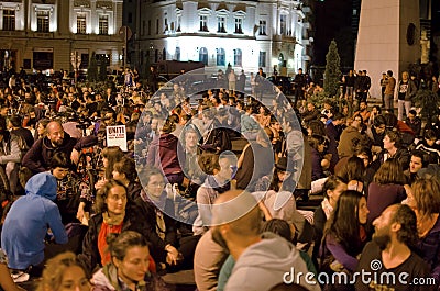 Rosia Montana Protest in Bucharest,Romania(4)
