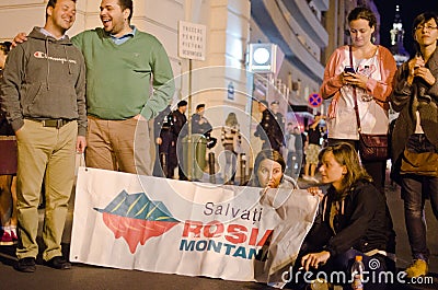 Rosia Montana Protest in Bucharest,Romania(9)