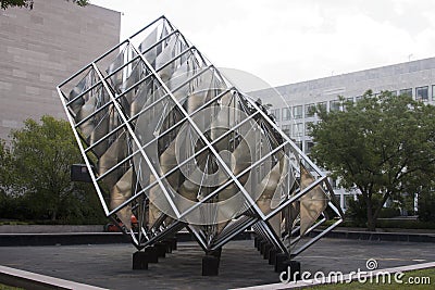 Rotating Sculpture near National Mall