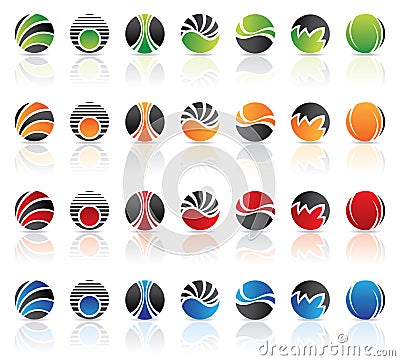 Round Logos Royalty Free Stock Photo - Image