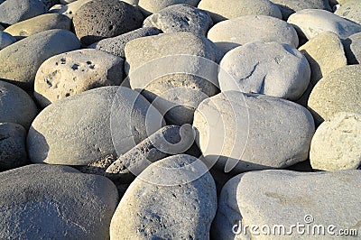 Round Rocks Smoothed by the Water