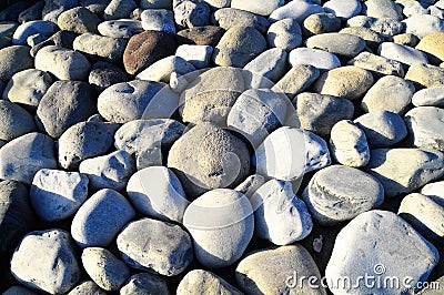 Round Rocks Smoothed by the Water